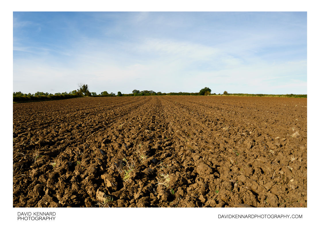 Ploughed field near Harborough