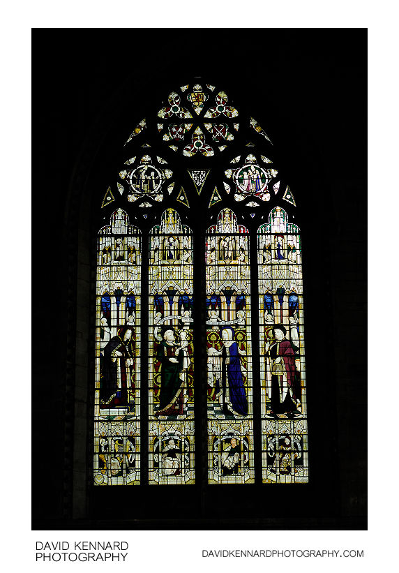 Stained glass window, Priory Church
