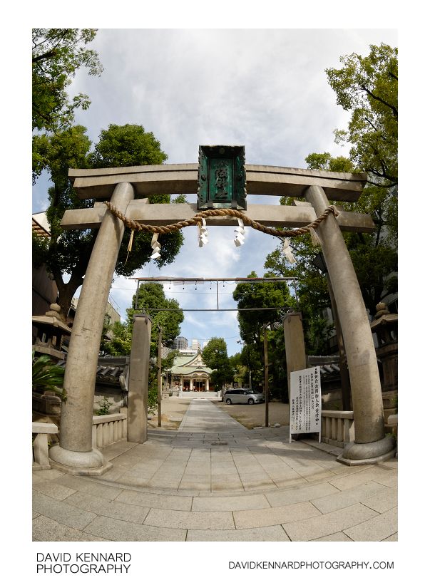 Namba Yasaka Jinja entrance gate