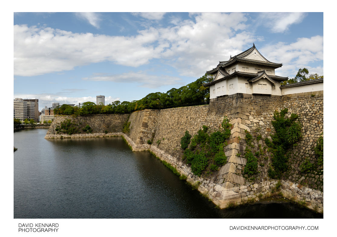 West outer moat and Sengan turret, Osaka castle