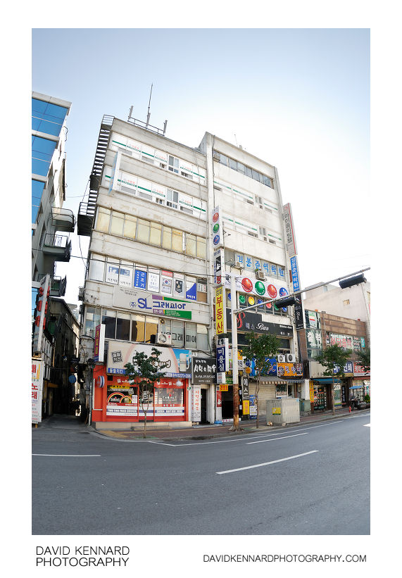 Sign clad buildings in Korea