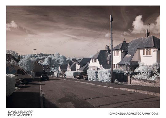 Knoll Street, Market Harborough in infrared