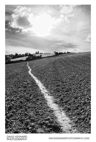 Ploughed field between Harborough and Great Bowden