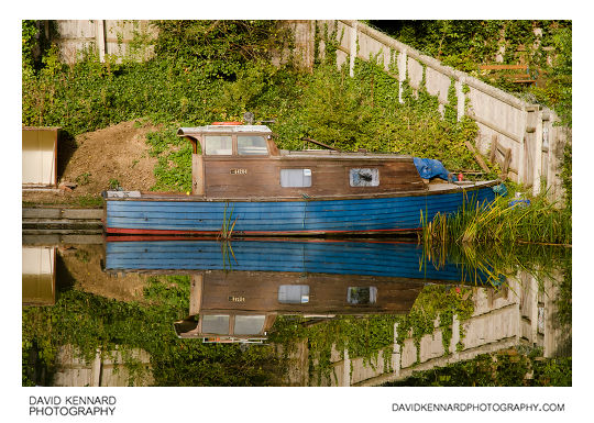 Boat and reflection, Grand Union Canal