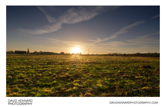 Sunrise over Farndon Fields