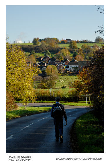 Medbourne in Autumn from Paynes Lane