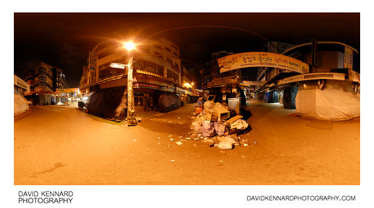 Empty Namdaemun Market at night