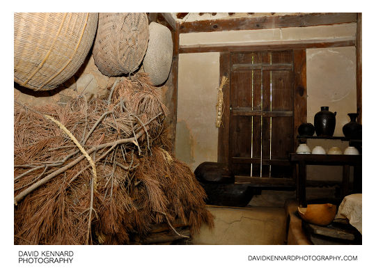 Traditional Korean house interior room