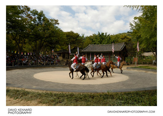 Horseback riding demonstration, Korean Folk Village