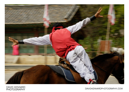 Horseback riding demonstration, Korean Folk Village