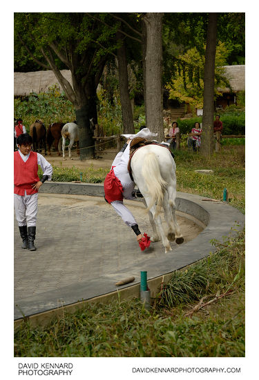 Horseback riding demonstration, Korean Folk Village