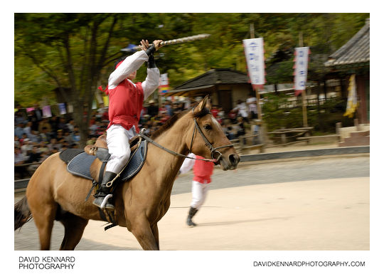 Horseback riding demonstration, Korean Folk Village