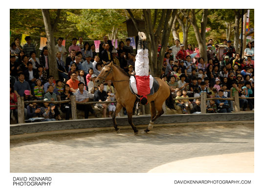 Horseback riding demonstration, Korean Folk Village