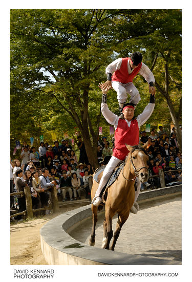 Horseback riding demonstration, Korean Folk Village