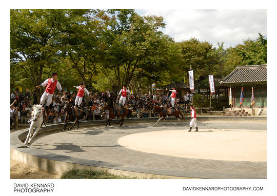 Horseback riding demonstration, Korean Folk Village