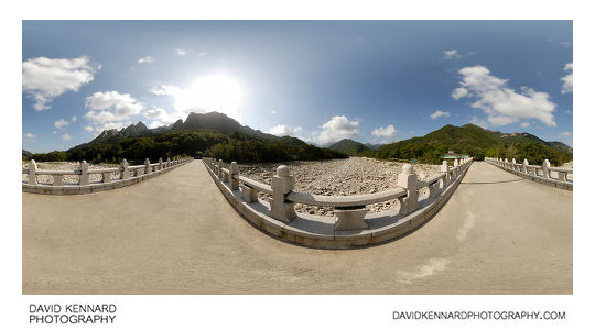 Bridge over dry river, Seoraksan National Park