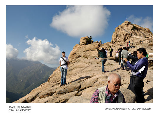 Tourists enjoy Gwongeumseong