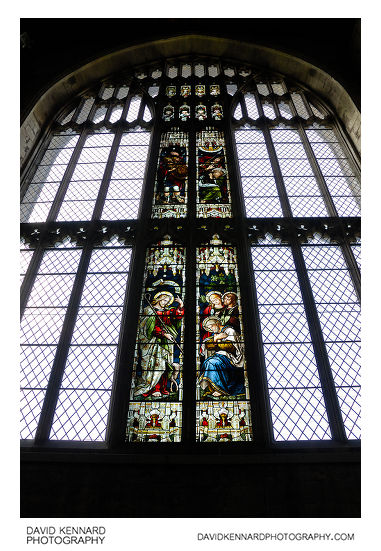 Stained glass window, Priory Church