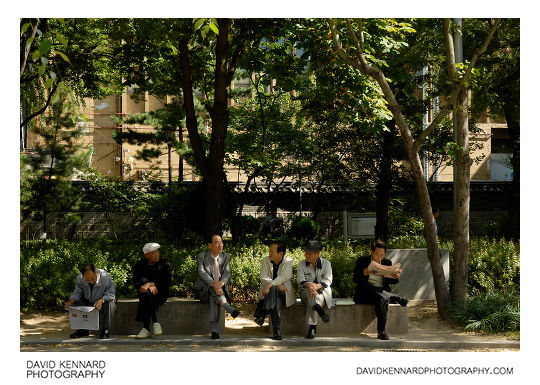 Group of men at Tapgol Park