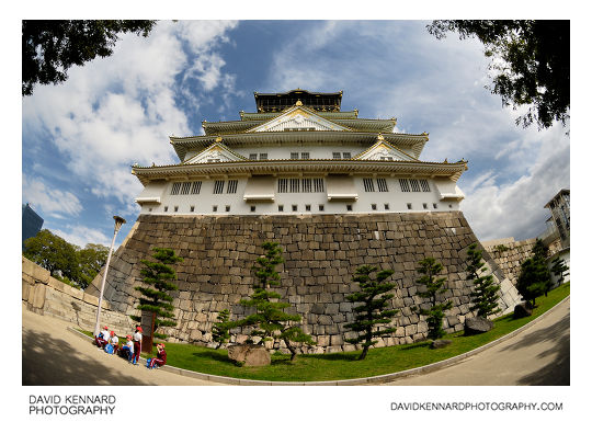 West facing side of Tenshukaku, Osaka Castle