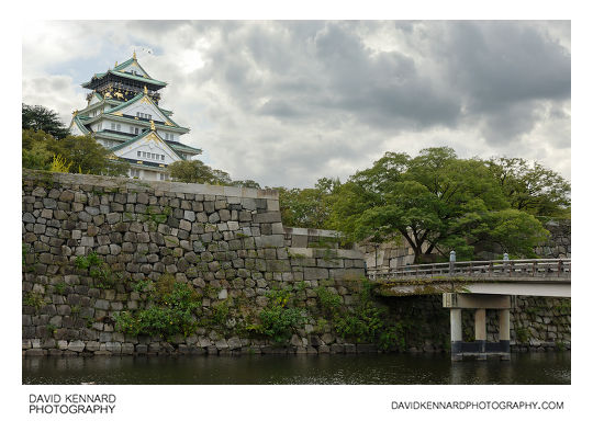 Osaka Castle inner moat and tower