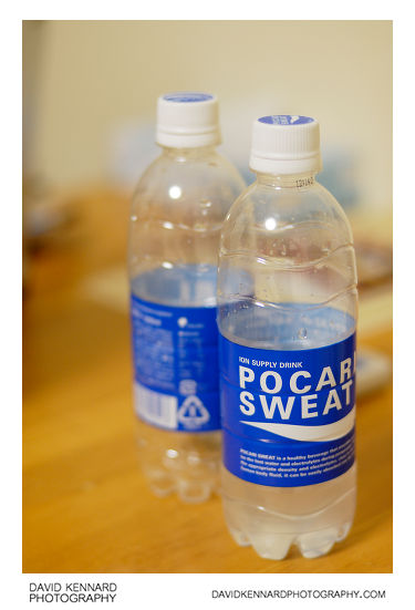 Pocari Sweat bottles