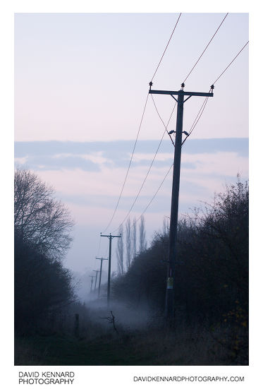Mist down the old railway line