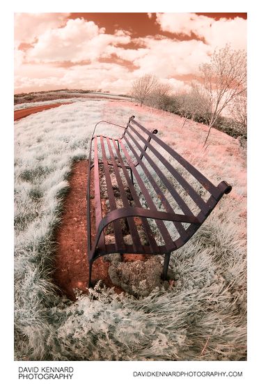 Seat on Lubenham Road in near infrared