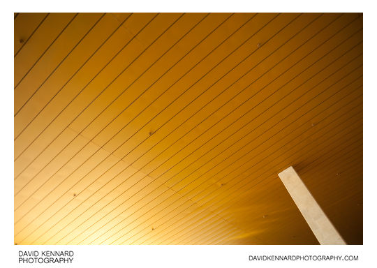 The yellow ceiling in part of Dnipropetrovsk's central bus station (avtovokzal).