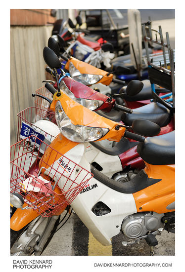 Line of Motorbikes