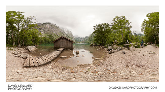 Boat house at west shore of Obersee