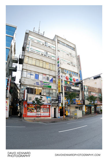 Sign clad buildings in Korea