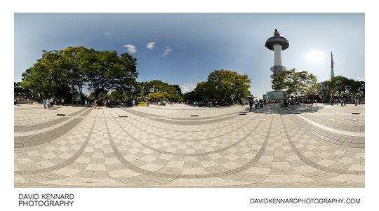 360° panorama from the square outside the N Seoul Tower