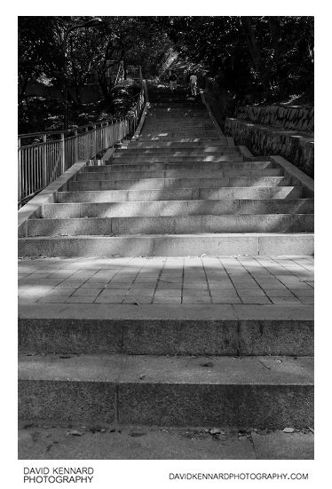 Steps up Namsan Mountain