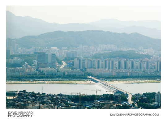 Banpo Bridge from N Seoul Tower