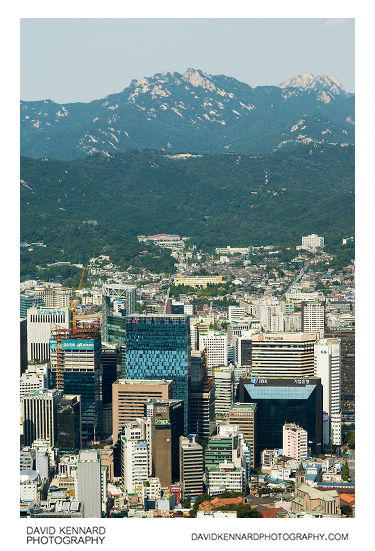 Bukaksan and Bukhansan from Namsan