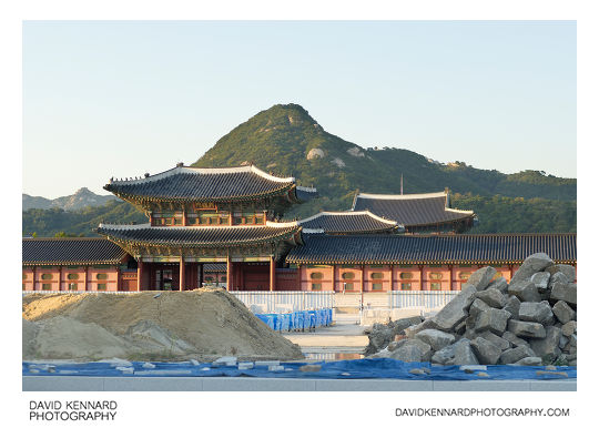 Gwanghwamun construction site