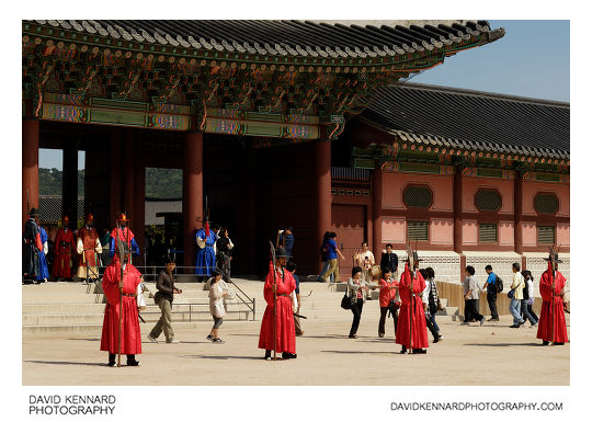 Guards outside Heungnyemun Gate