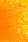 Orange Marigold water drops abstract
