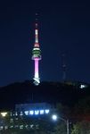 N Seoul Tower at night