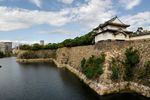West outer moat and Sengan turret, Osaka castle