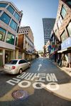 Empty street in Seoul