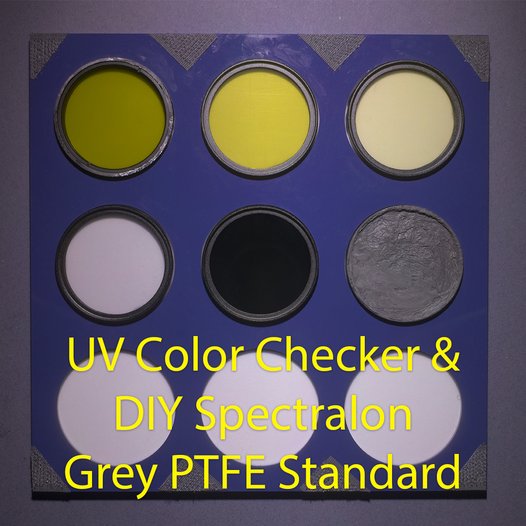 UV Color Checker & DIY Spectralon Grey PTFE Standard