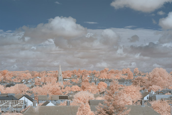 Infrared photograph taken using a Zomei 680nm filter with a ±180° hue shift applied