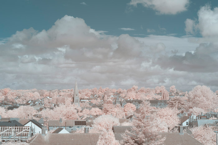 Infrared photograph taken using a Zomei 720nm filter with 163° hue shift