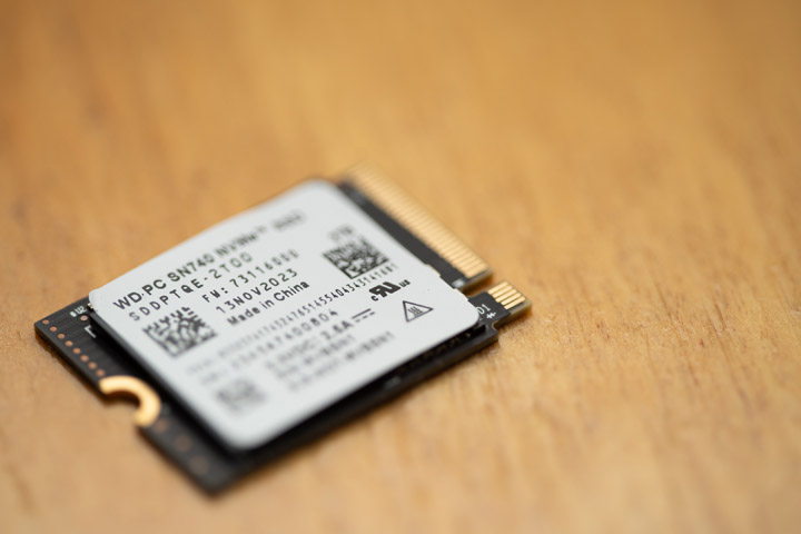 Western Digital SN740 NVMe M.2 drive