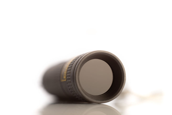 Front view of AloneFire SV108 flashlight