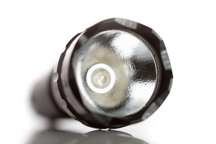 Front view of UltraFire WF-501B flashlight