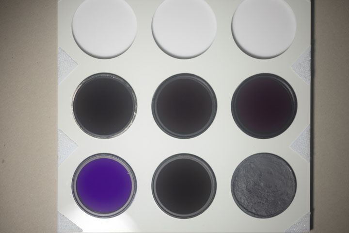 UV Colour Checker in visible light