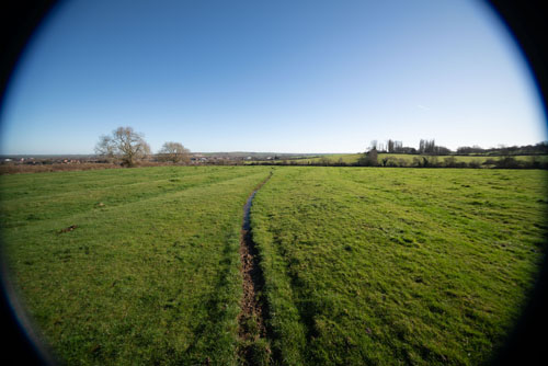 EF-S 10-18mm converted to EF mount on full frame camera at 12mm